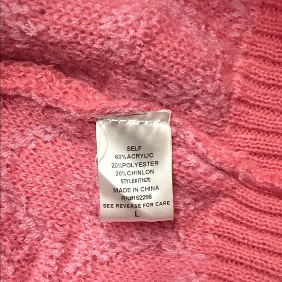 Pink Star Pattern Cardigan - Picture 6 of 6